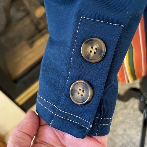 Ophelia Roe Two Piece Midi Striped‎ Dress Sz. S NWOT - Picture 3 of 16